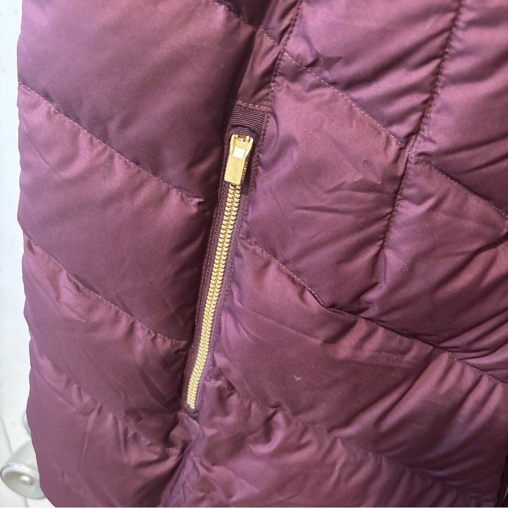 Athleta Responsible Down CYA Zipper Vest Cassis Purple Burgundy Size XL $178 - Picture 5 of 9